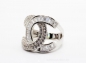 Mobile Preview: Damen Ring Silber 925 Baquettsteine