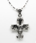 Preview: Edelstahl Halskette mit Anhänger Kreuz Totenkopf