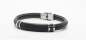 Preview: Lederarmband schwarz /black