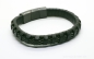 Preview: Lederarmband masiv mit Edelstahl
