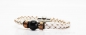 Preview: Lederarmband geflochten weiß
