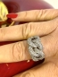 Preview: Damen Ring Silber mit gefassten Steinen