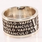 Preview: Vaffanculo Ring Silber