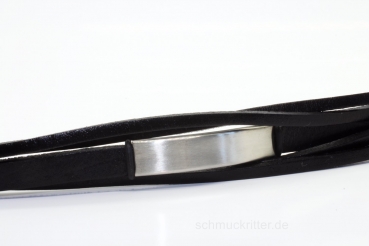 Lederarmband - echt Leder - schwarz