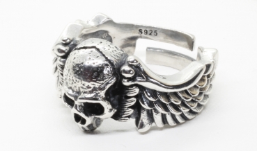 Skull Totenkopf Ring Silber 925