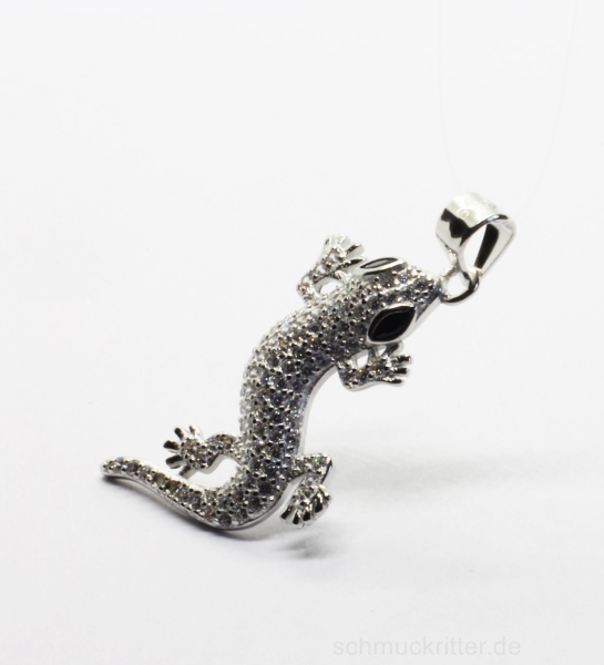 Anhänger Silber 925 Gecko