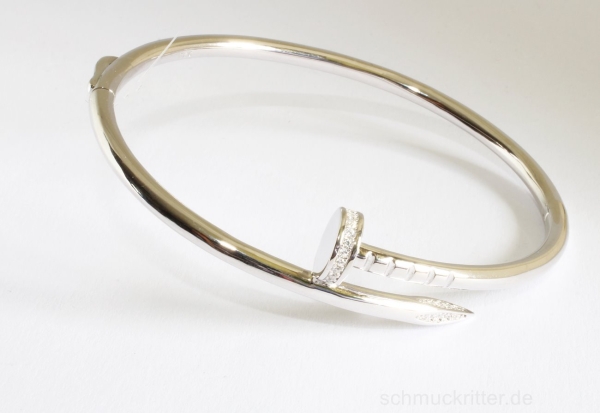 Armreif Nagel mit Steinen