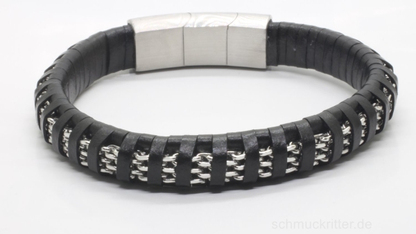 echt Lederarmband schwarz
