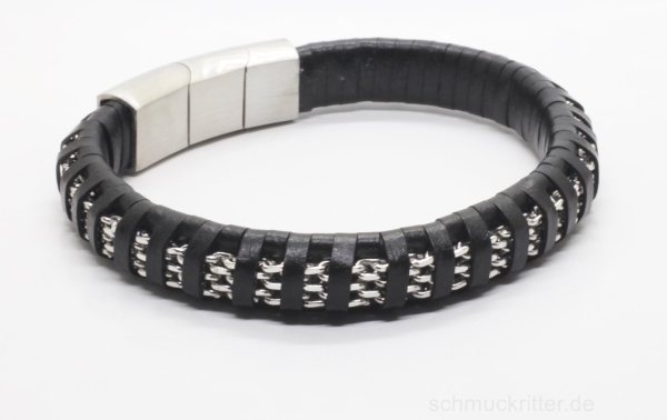 echt Lederarmband schwarz