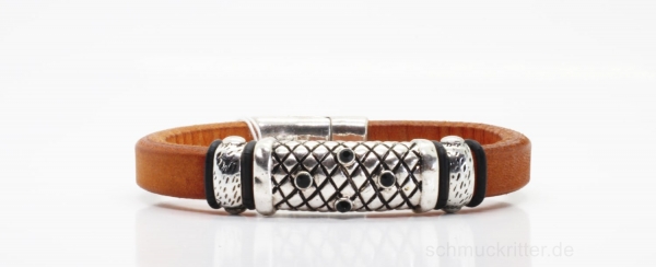 Lederarmband ockerfarben