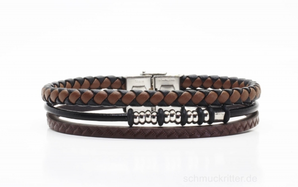 echt Lederarmband dünn braun