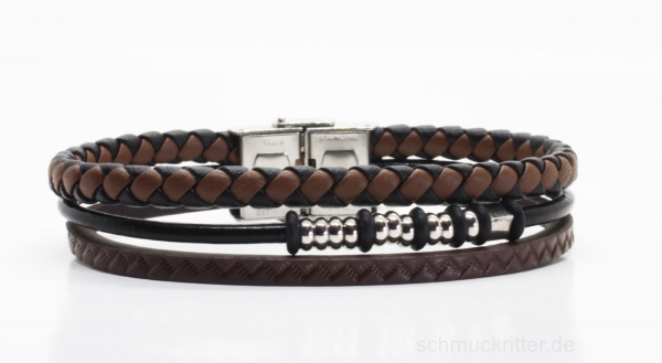 echt Lederarmband dünn braun