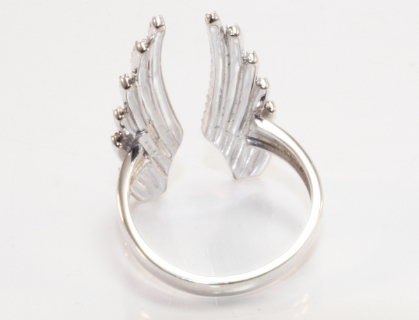 Fluegel-Ring echt Silber