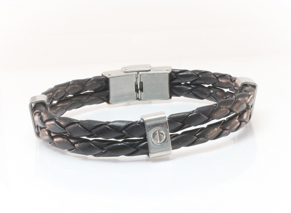 Lederarmband schwarz