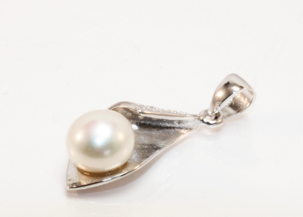Anhänger Silber mit Perle