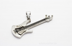 Edelstahl Anhänger Gitarre